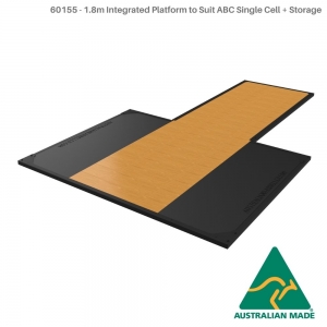 Integrated Platform to suit ABC Single Cell with Storage (60155 - 1.8m Integrated Platform to Suit ABC Single Cell + Storage)