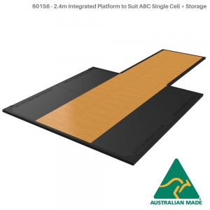 Integrated Platform to suit ABC Single Cell with Storage (60156 - 2.4m Integrated Platform to Suit ABC Single Cell + Storage)