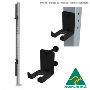 Olympic Bar Hanger - Single (Rack attached)