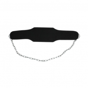 Black nylon Dip Belt with chain.