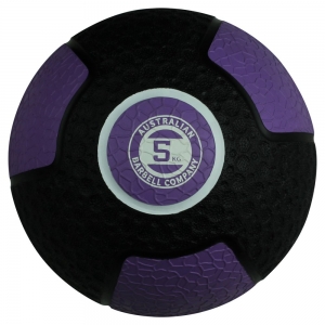 Black Textured Medicine Balls - colour coded sizing (BMI-5 - 5kg - purple)