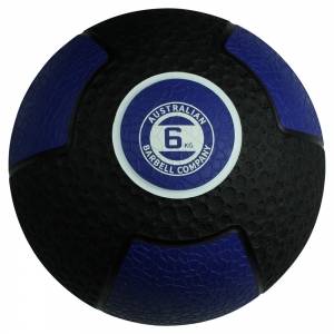 Black Textured Medicine Balls - colour coded sizing (BMI-6 - 6kg - dark blue)