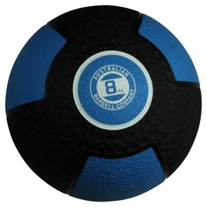 Black Textured Medicine Balls - colour coded sizing (BMI-8 - 8kg - pale blue)