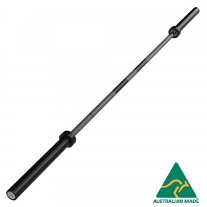 20kg Olympic Barbell - with centre knurl (BO220-BN - Bronze Bushing / Black Nitride Sleeves)