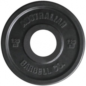 Rubber Olympic Grip plates-black (each)