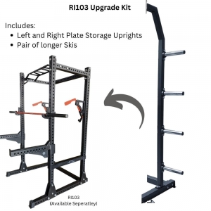 Power Rack (RI103-UGKIT - Power Rack upgrade kit (black). Includes 2 uprights, 2 skis & weight pins)